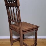 Deux chaises cannées style Henri II