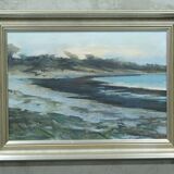 Jacques Zadig, Scandinavian Modern Landscape, Oil on Canvas, Framed