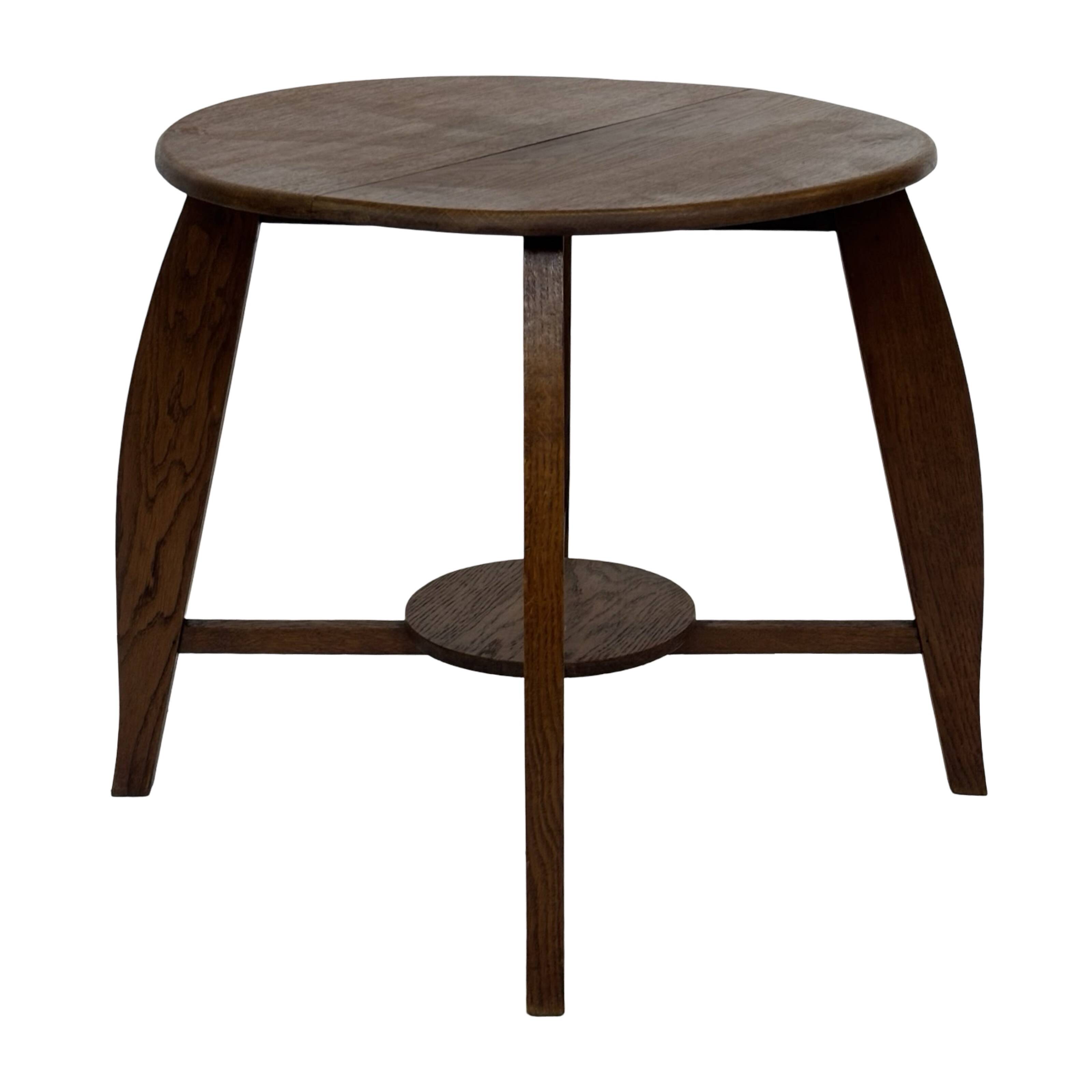 Art Deco Coffee Table Side Table Oak 1950s Design