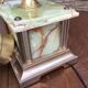 Gold-plated marble and metal phone