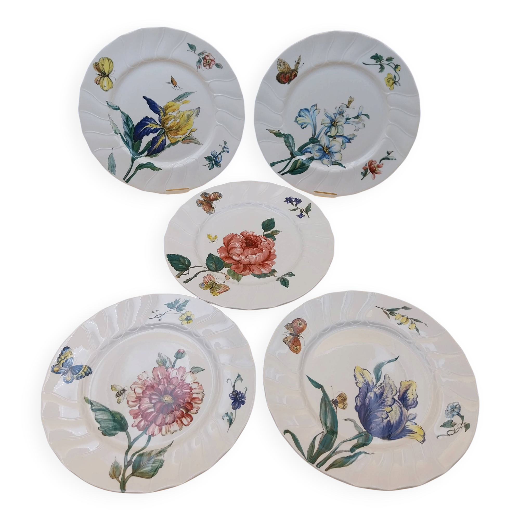 5 flat plates Villeroy Boch model Bouquet ø 26 cm
