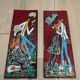 Set of 2 vintage wall decoration ceramics