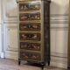 Pair of Louis XVI Weekly Tables in Black and Gold Lacquer, 18th Century