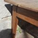 Raw wood farm table coffee table