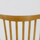 1960s Antonin Suman Set of Four Dining chairs in Beech Wood , Czechoslovakia