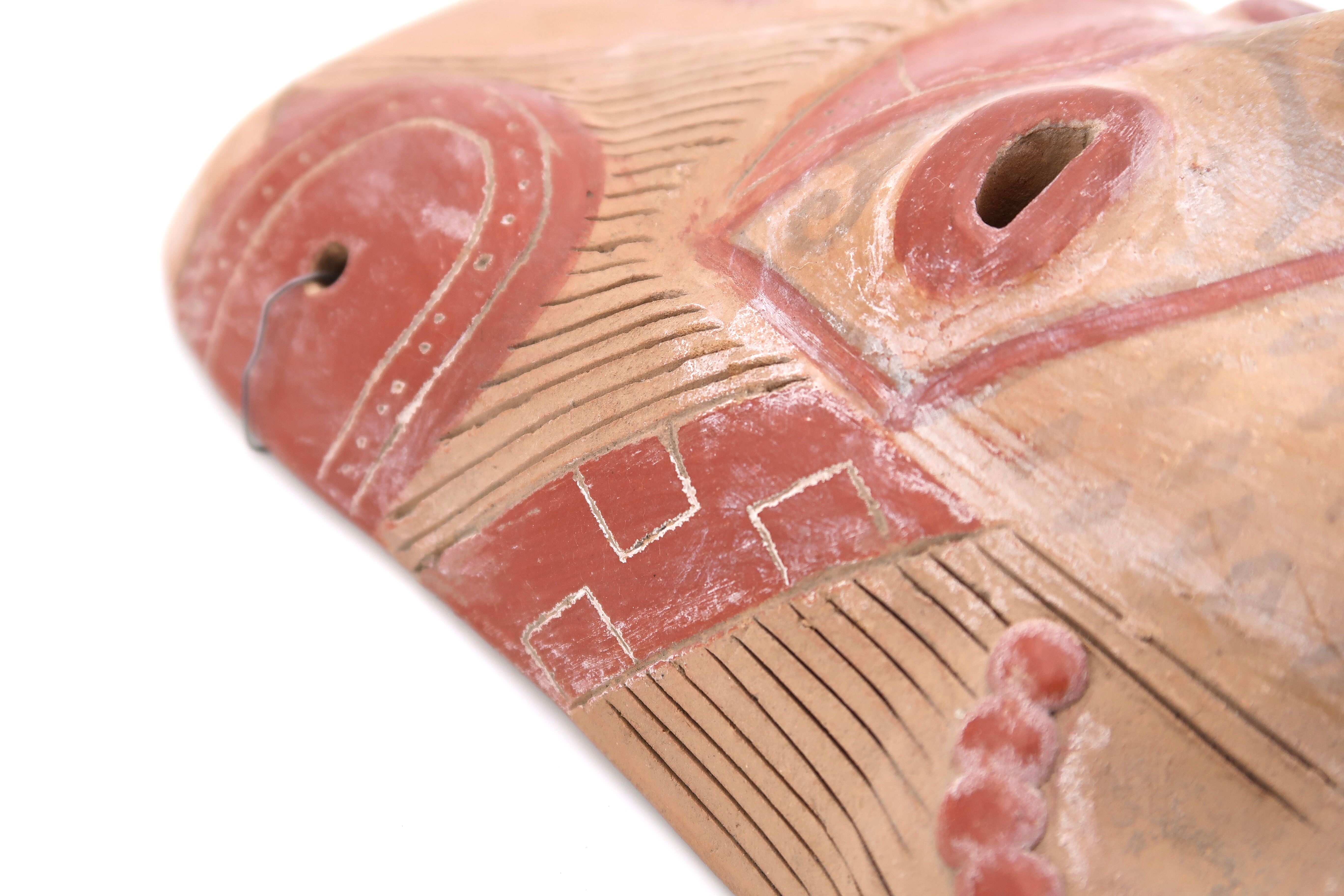 Terracotta mask, South America, 1970s