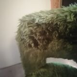 Beautiful wooden chair moumoutte 1960