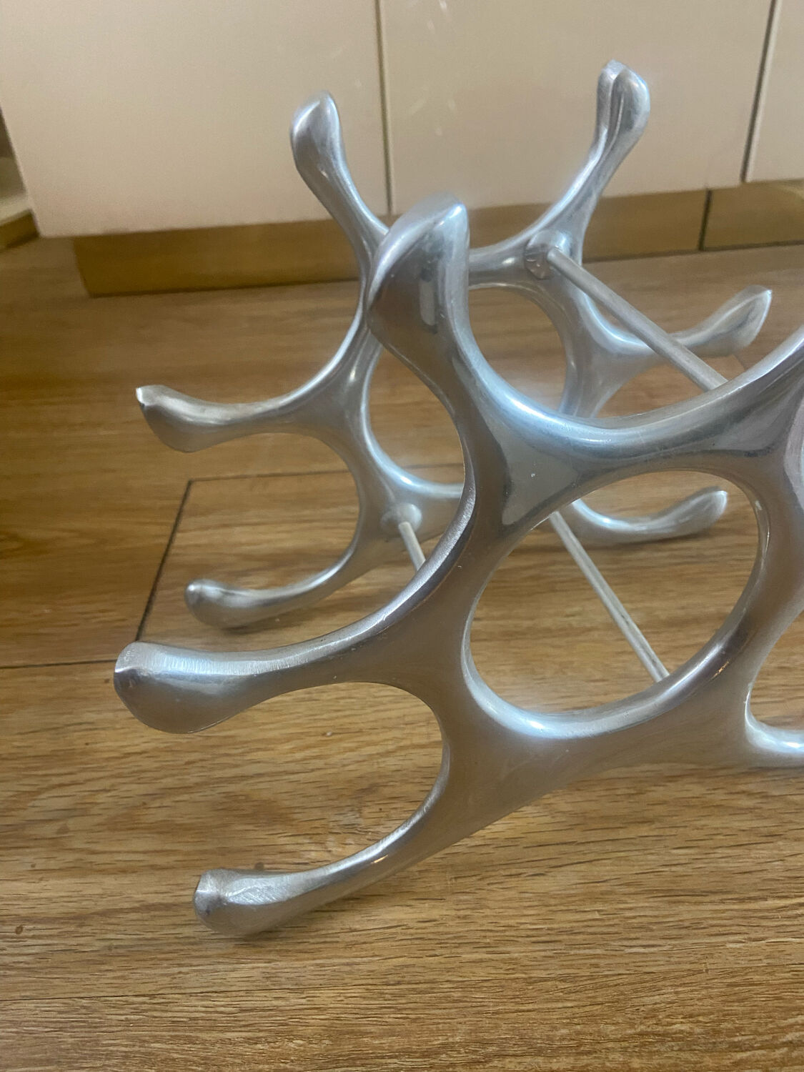 Vintage aluminum bottle holder