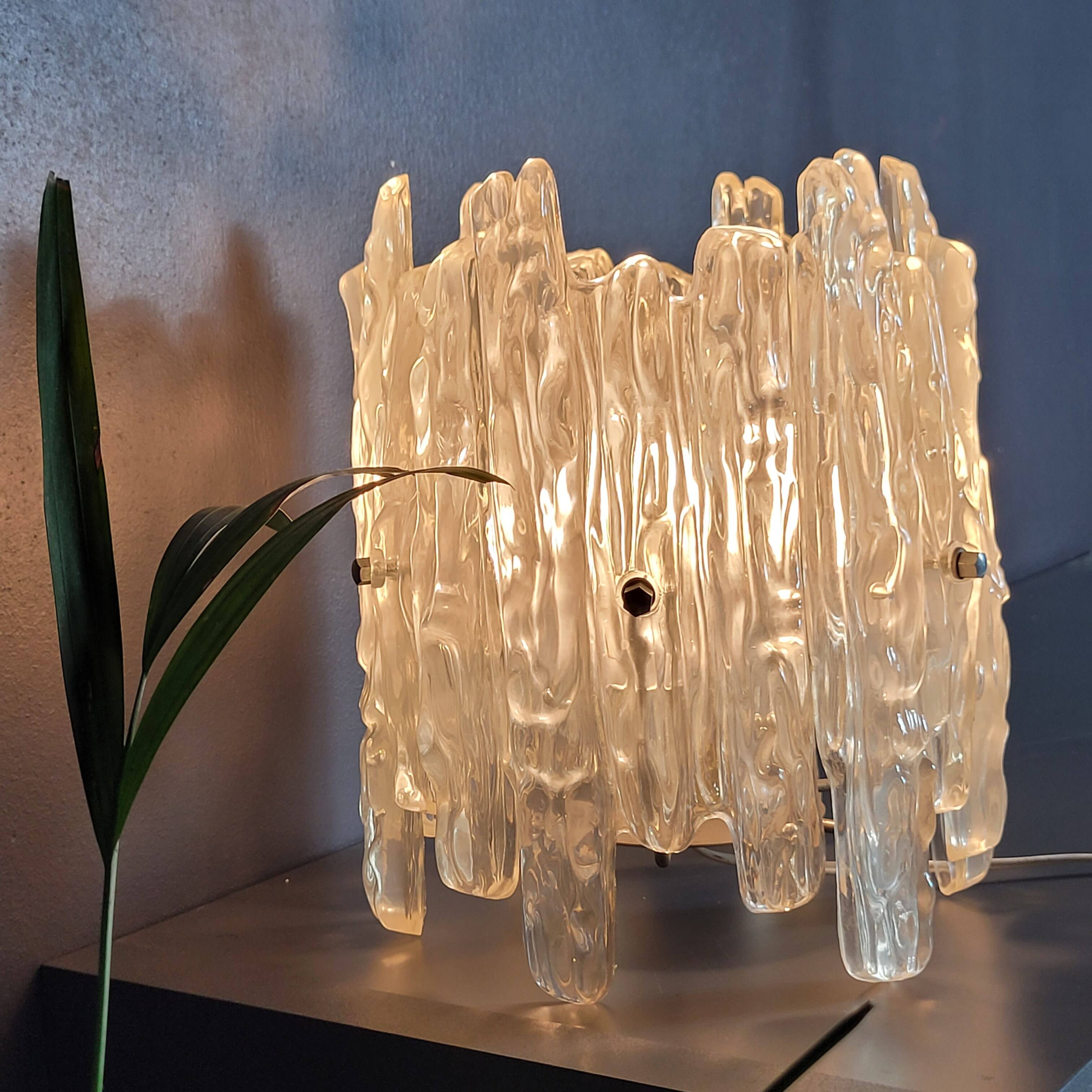 Ice Frost by JT Kalmar vintage lighting 70's