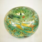 Blown Glass Vase with Gold Inclusion Jc Novaro (Biot)