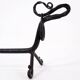 Pair of wrought iron dachshund andirons