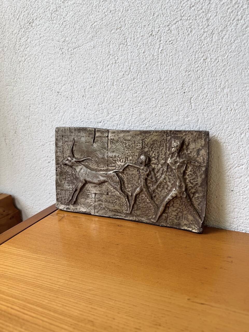 Bronze bas-relief mid-20th century