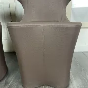 Pair of faux leather armchairs from the 1980s
