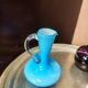 Lot de 3  vases soliflores en verre style mid century modern
