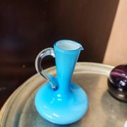 Lot de 3  vases soliflores en verre style mid century modern