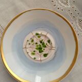 Limoges porcelain bowl from the a. raynaud factory - verdures collection - christian tortu