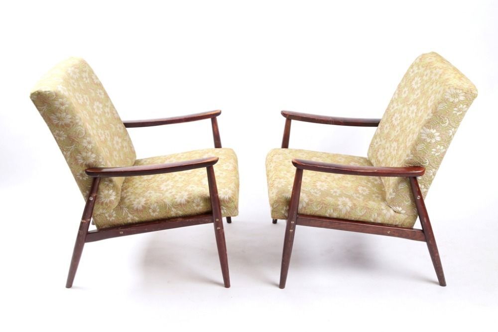 Flowers vintage 1970 Czech Republic s chairs