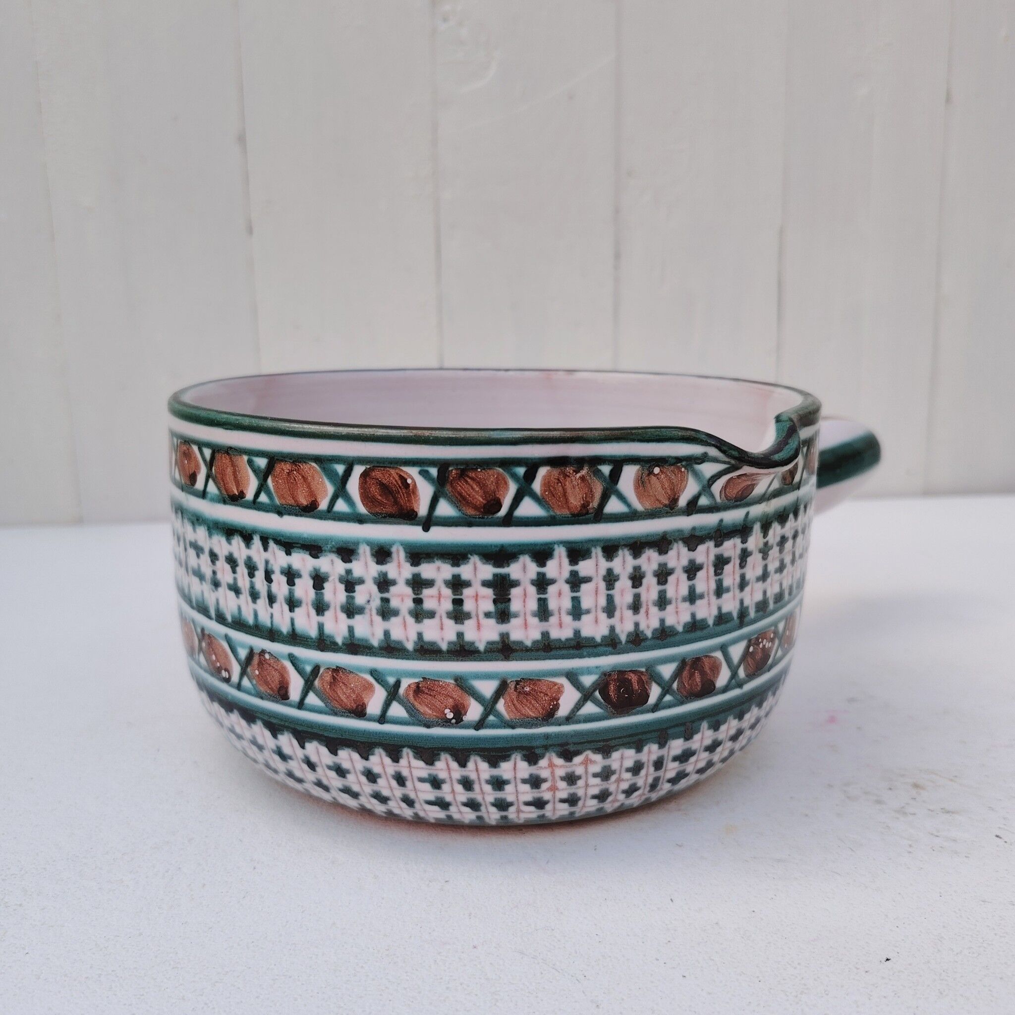 Casserole and ceramic bowl, Robert Picault, Vallauris