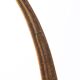 Italian wood arc floor lamp in rattan, 1970s
