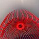 Coupe à fruit design metal rouge