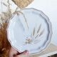 Eight country-patterned dessert plates