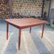Scandinavian table by Roche-Bobois solid teak stretchable design
