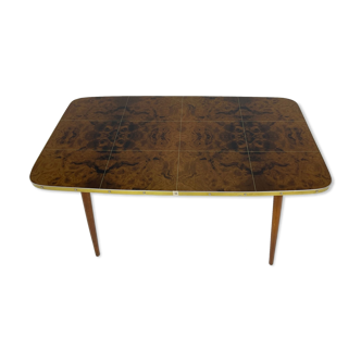 Table basse en verre du milieu du siècle Allemagne années 1960