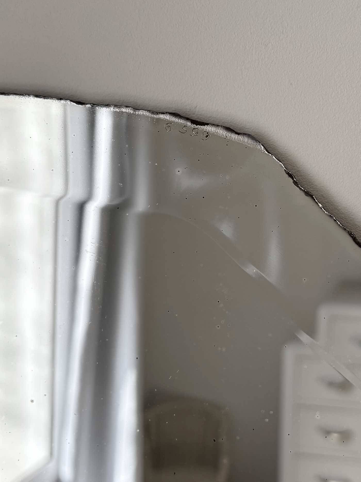 Large bevelled mirror