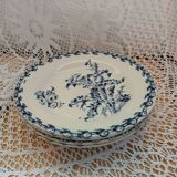 4 flat plates "thistles" from gien