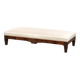Antique French sofa from the 19th century in Empire style with a silk seat