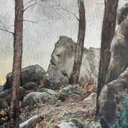 Table 2x Watercolours by Abel Chancel (1847-1917) School of Fontainebleau