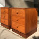 Pair of teak dressers from the 1970s