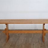 Vintage wood bench from the 1970s