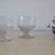 Set de 2 verres à pied, ciselé, art déco