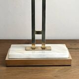 Lampe de table en laiton et marbre