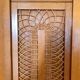 Wood cabinet and rattan 60s