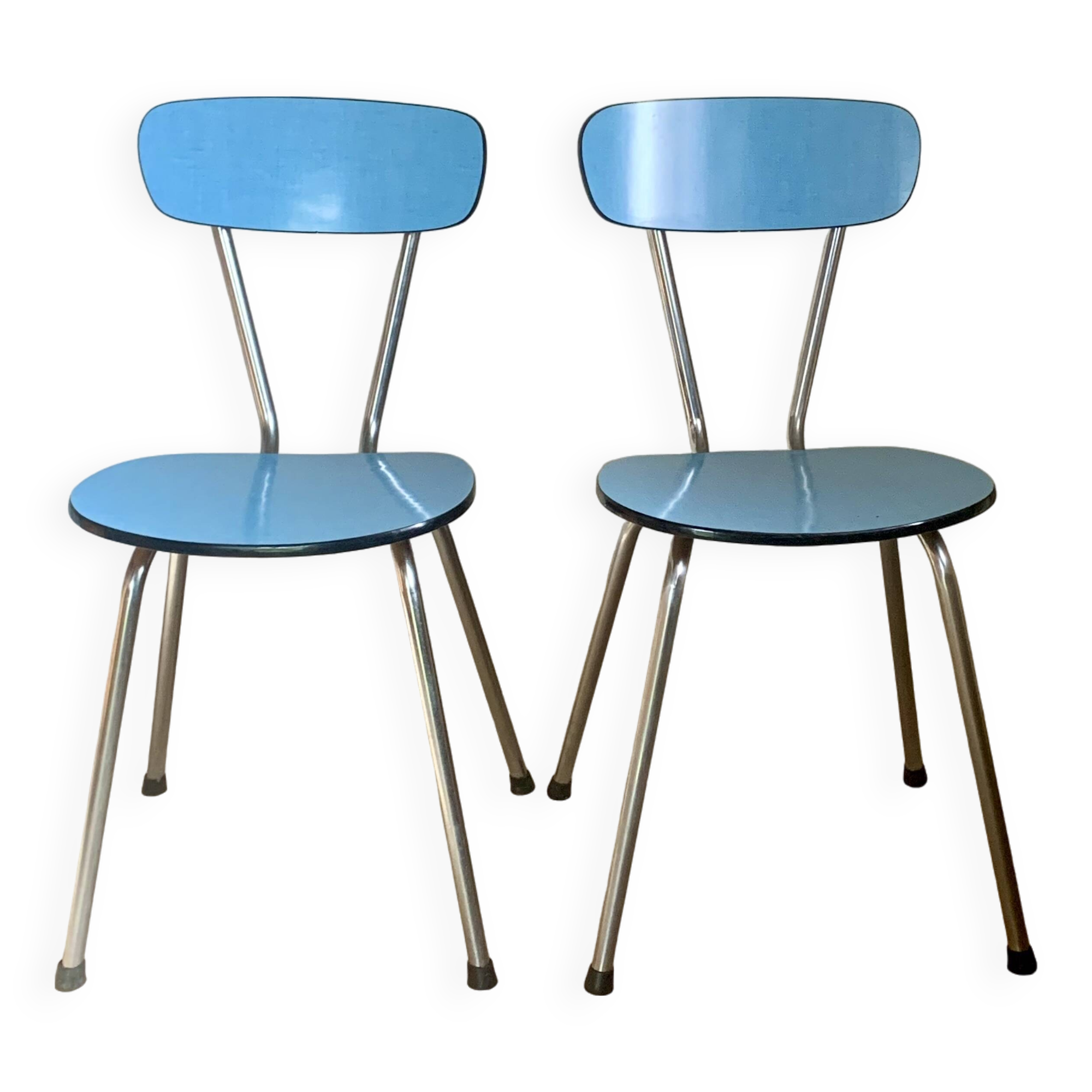 Vintage Blue Formica Chairs