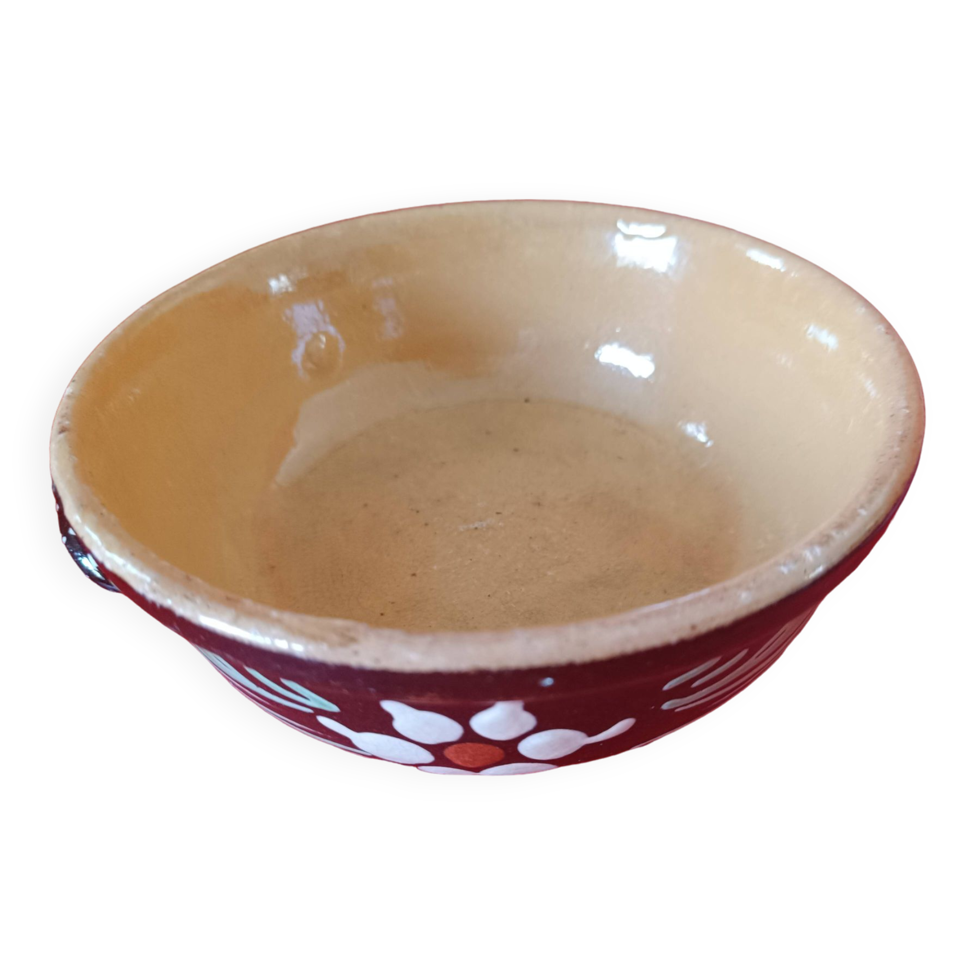 Alsatian enamelled stoneware bowl.