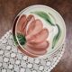 Vintage Salins Rhône service 15 pieces – Large hand-painted flowers