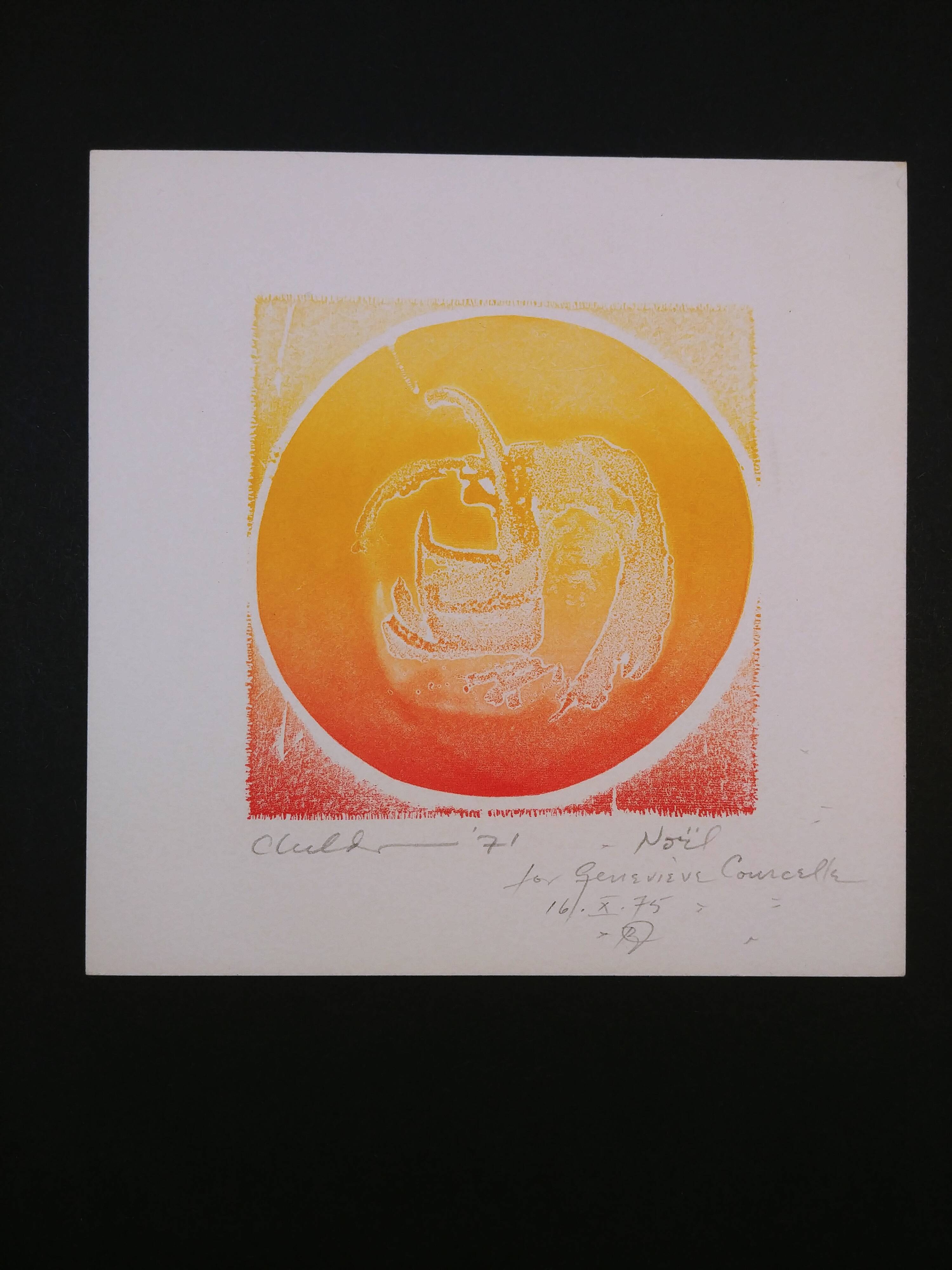 Gravure artiste Childs- Noel 1971 -
