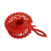iron candle holder vintage red cellar rat