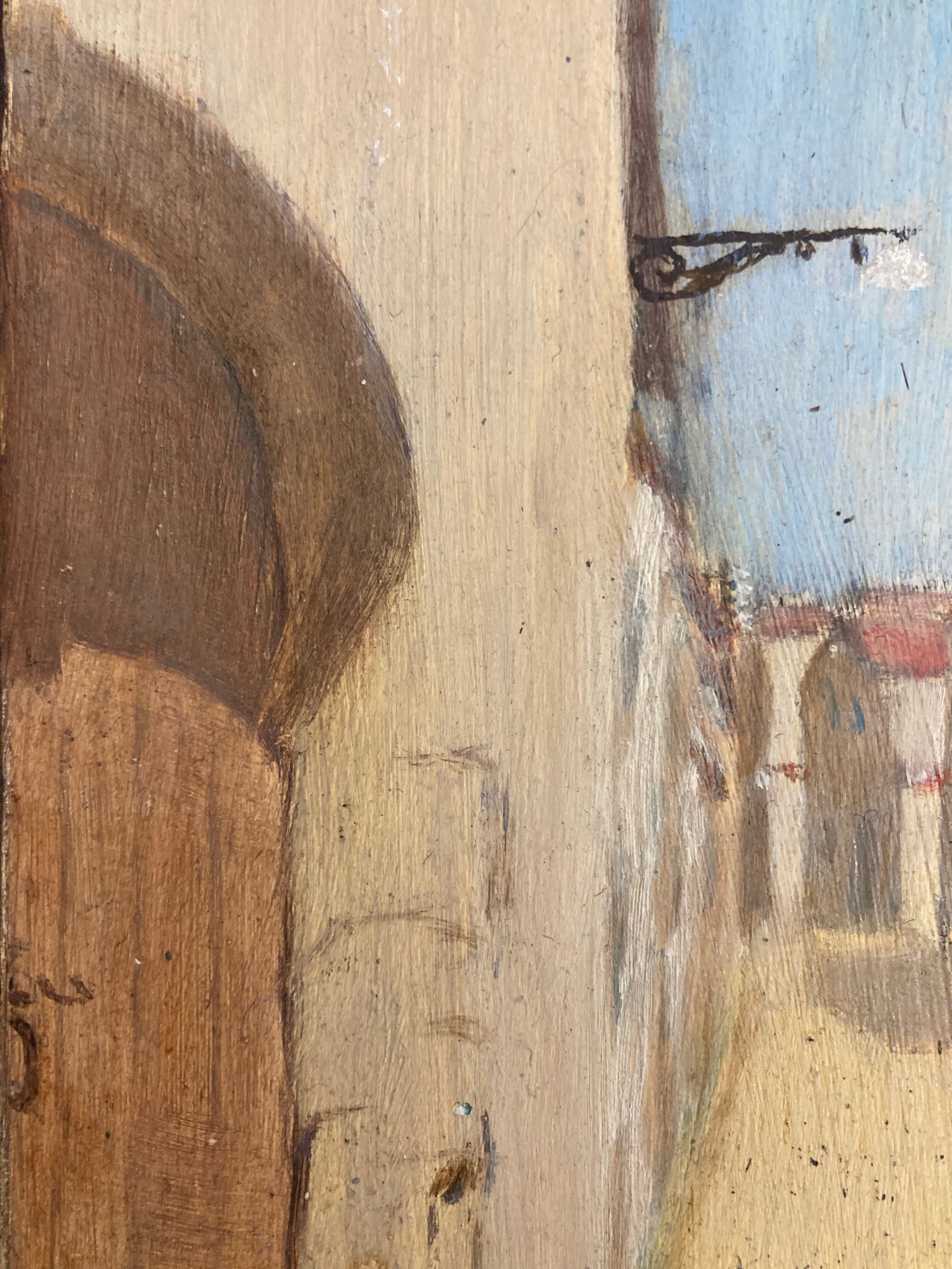 Huile sur carton vintage