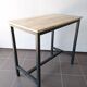 Metal and wood industrial high table