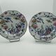 Deux assiettes en faience de Gien corne d'abondance