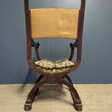 Pair of Renaissance style walnut armchairs