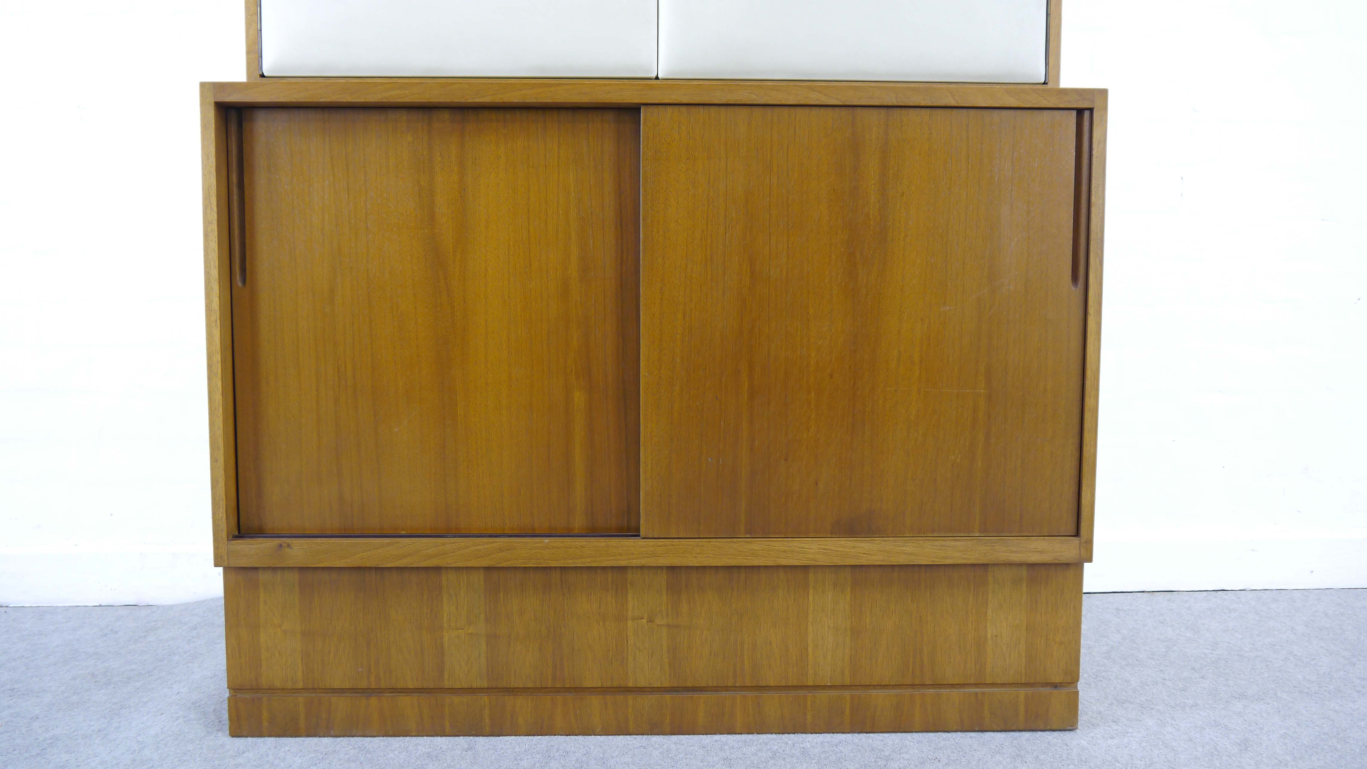 Sideboard-Highboard with Bar by Franz Ehrlich for DW Hellerau, Bauhaus