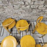 Lot of vintage bruno rey 1970" chairs