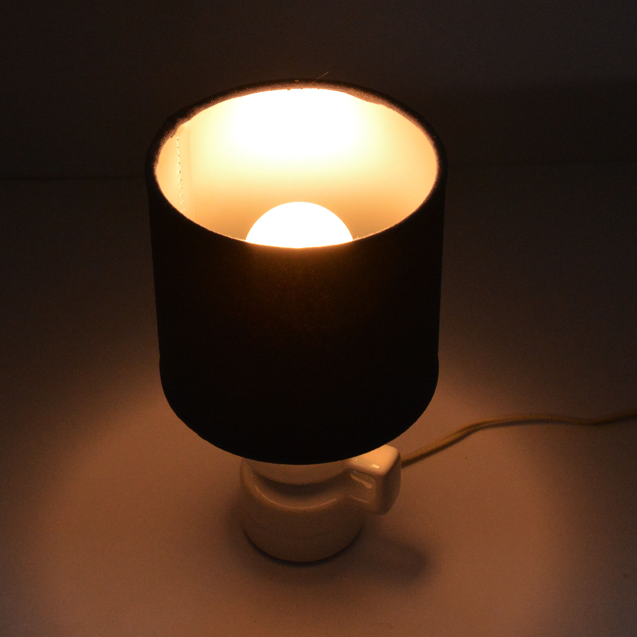 1970s ceramic bedside lamp, UK