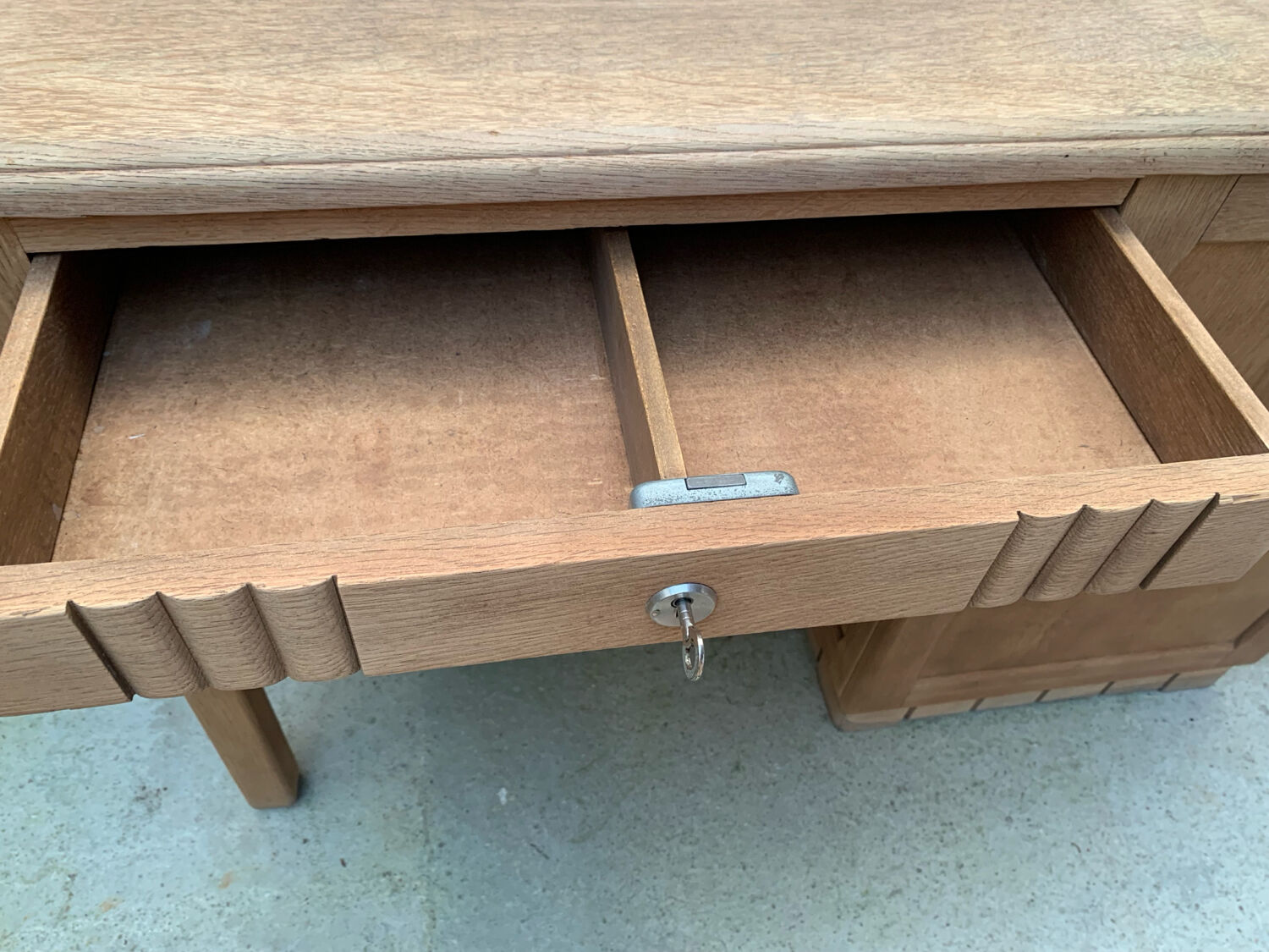 Solid oak Art Deco desk
