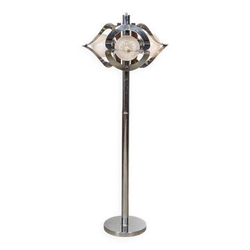 20thc italian floor lamp in the manner of gaetano sciolari, venice c.1970